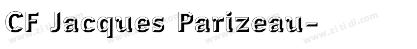 CF Jacques Parizeau字体转换